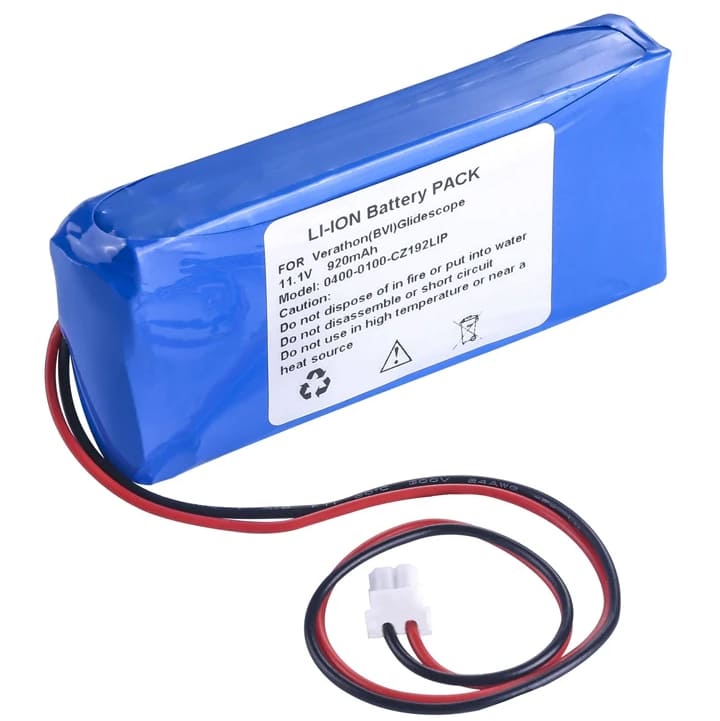 Battery for Clidescope 0400-0100-CZ192LIP KMBNK513475 Verathon BVI Clidescope