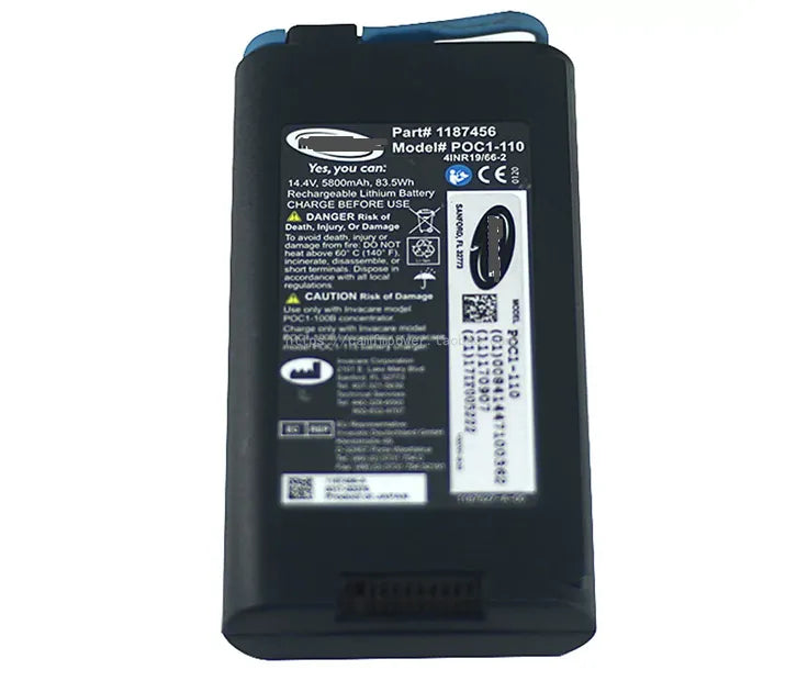 1187456 Battery for Invacare POC1-110 Portable Oxygen Concentrator 1187456-A