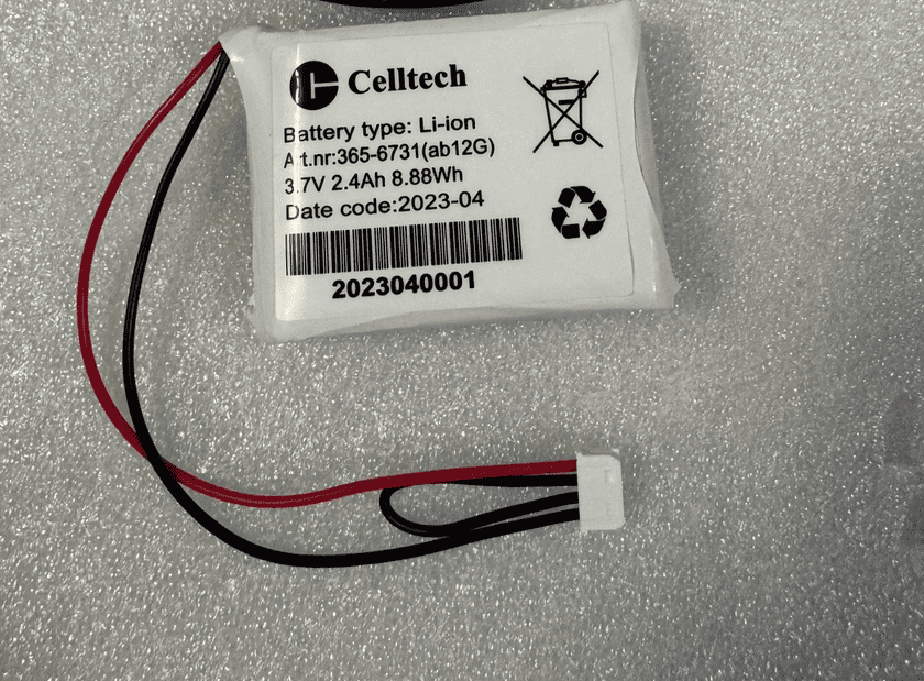 Batterie de rechange ABB Li-ion Art.nr: 365-6731(AB12G) 3,7 V 2,4 Ah 8,88 W