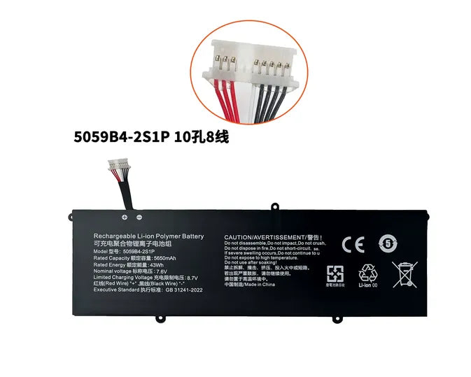 5059B4-2S1P Replacement Chuwi FreeBook 13.5" CWI557 43Wh Laptop Battery
