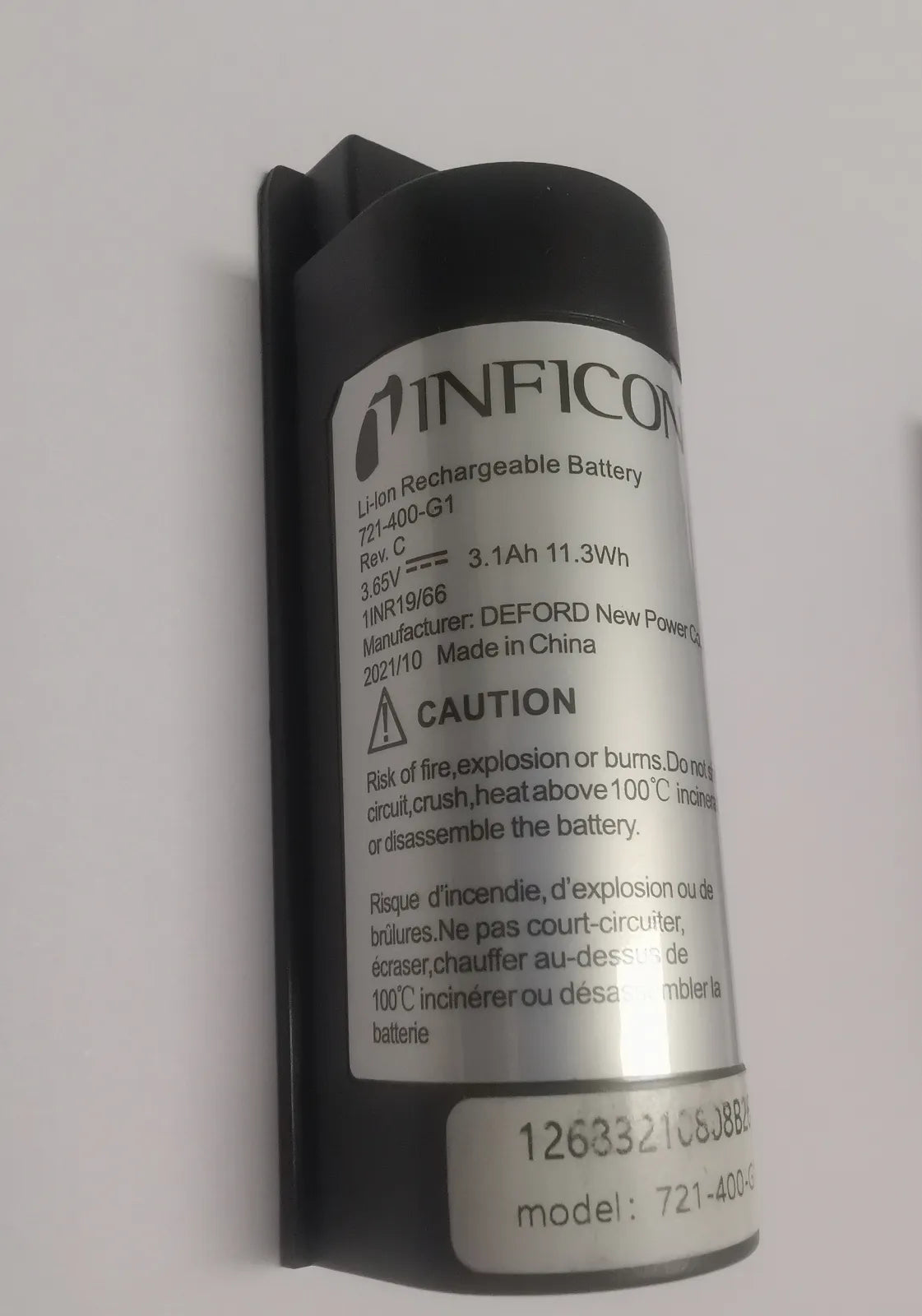 721-400-G1 Battery For INFICON D-Tek 3 HVAC Refrigerant Leak Detector