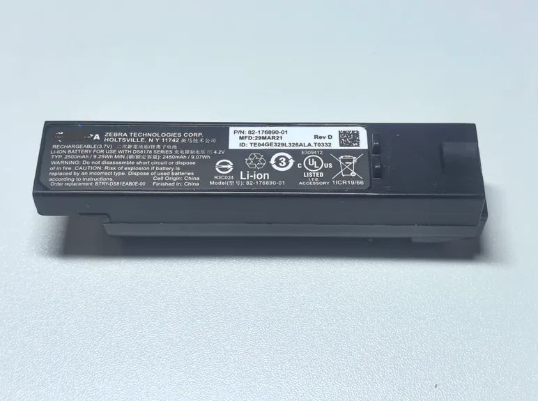 82-176890-01 Battery For Zebra Symbol Motorola Barcode Scanner DS8178 2500mAh