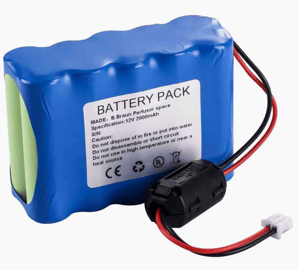 B. Braun Perfusor Space 8713030 12V 2000mAh Rechargeable Battery