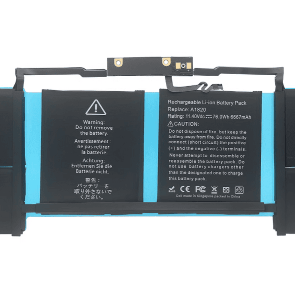A1820 Battery for Apple MacBook Pro 15" A1707 2016 2017 Series 76Wh