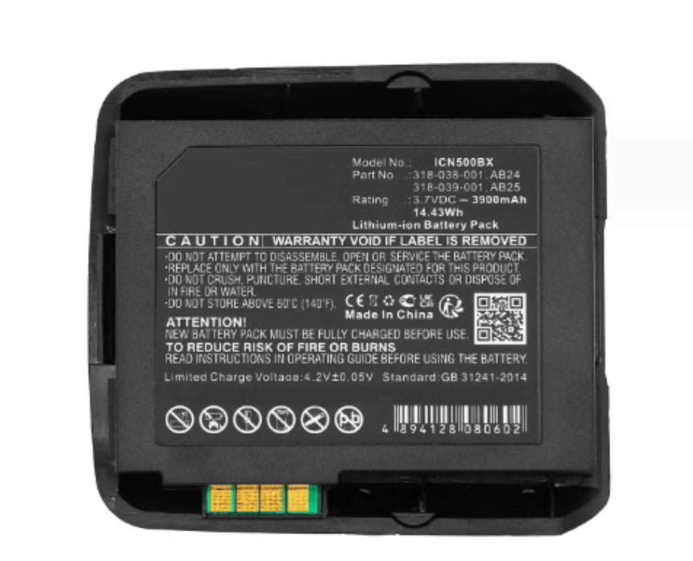 AB24 AB25 318-039-001 Battery for Intermec CN50 and CN51 Barcode Scanners - Store Shoppe