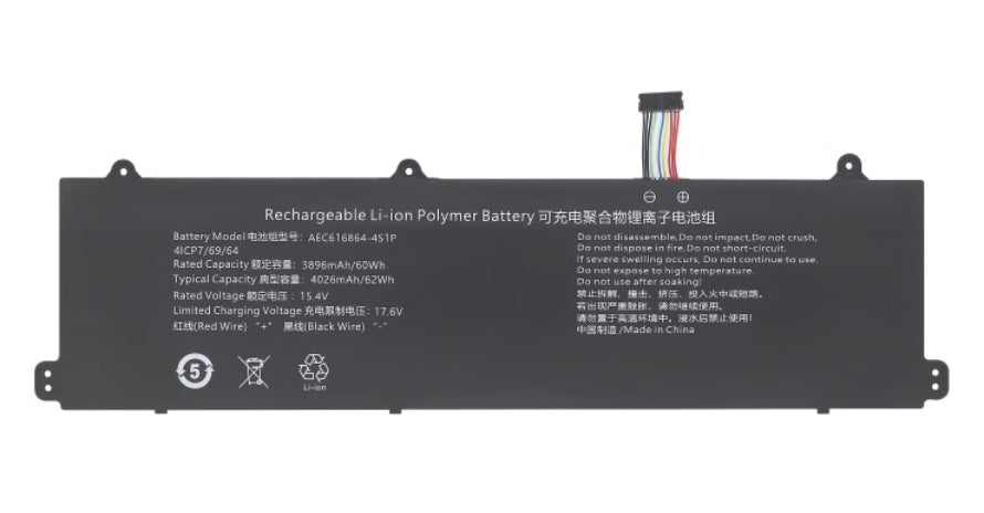 Replacement Mechrevo 16 Pro 16-7602 AEC616864-4S1P 60Wh Battery - Store Shoppe