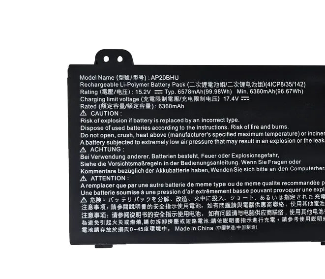 AP20BHU Replacement Battery for Acer Predator Triton 500SE PT516-52s Triton 500
