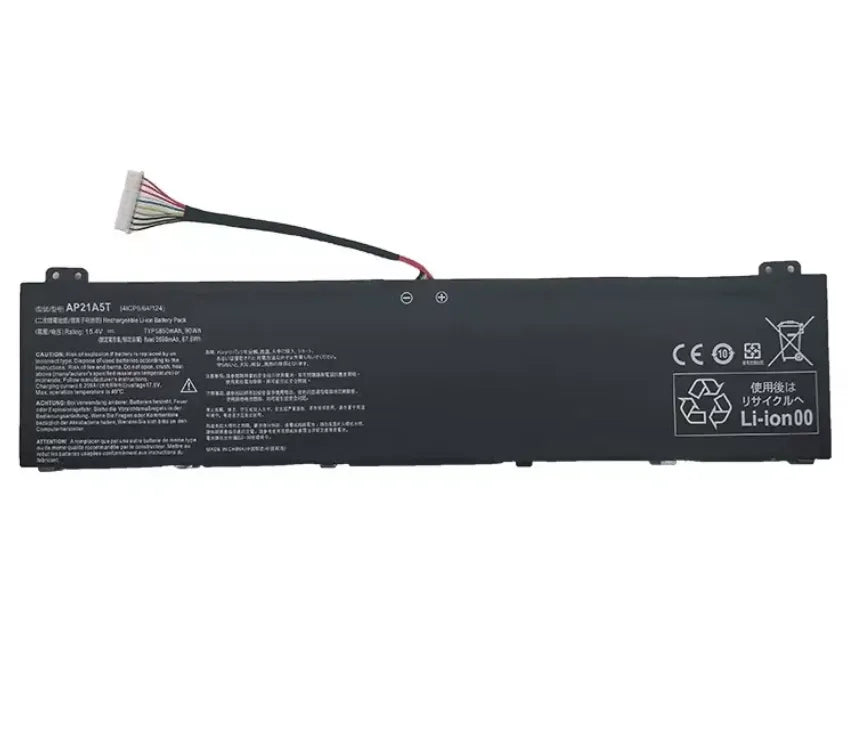AP21A5T Battery For Acer NITRO 5 AN517-55 Predator Helios 300 PH315-55 90Wh