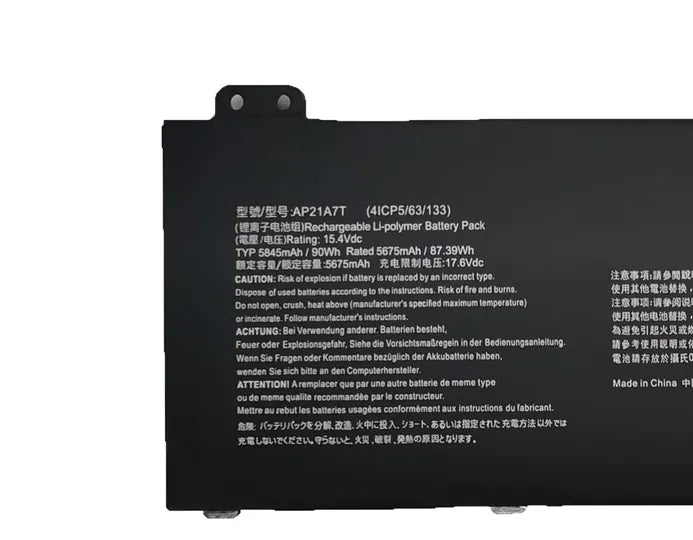 AP21A7T AP21A8T Laptop Battery For Acer Helios 300 PH317-56 PH315-54