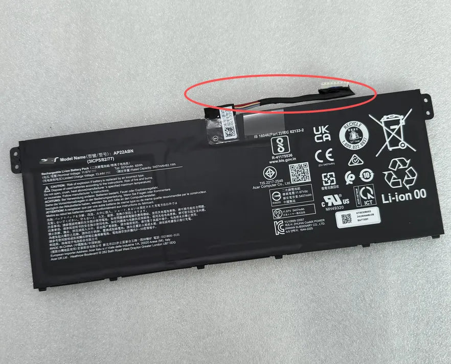 AP22ABN Battery for Acer Swift Go SFG16-71 SFG14-71 TMP414-53 65Wh