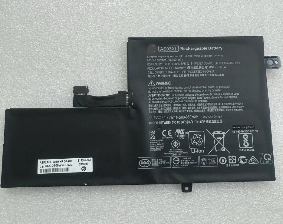 AS03XL Battery For Hp HSTNN-IB7W HSTNN-DB7Z Chromebook 11 G5 Education Edition