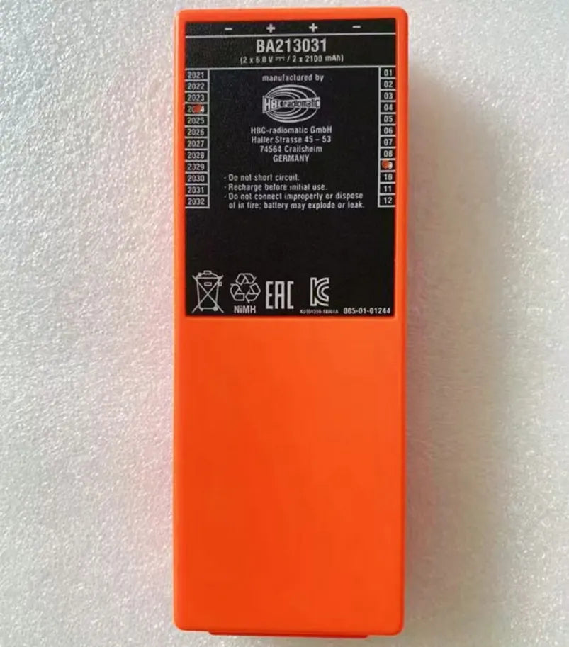 BA213030 Replacement HBC BA213031 Remote Control Battery 2x 2100MHA