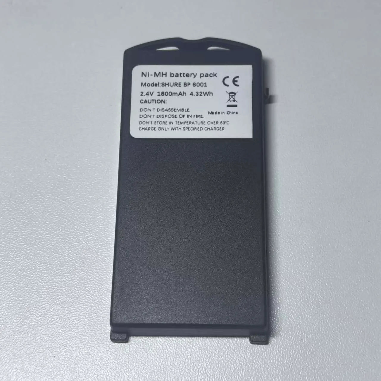 Replacement Shure BP 6001 DIS Infrared Receiver Battery 4.32Wh 1800mAh BP6001