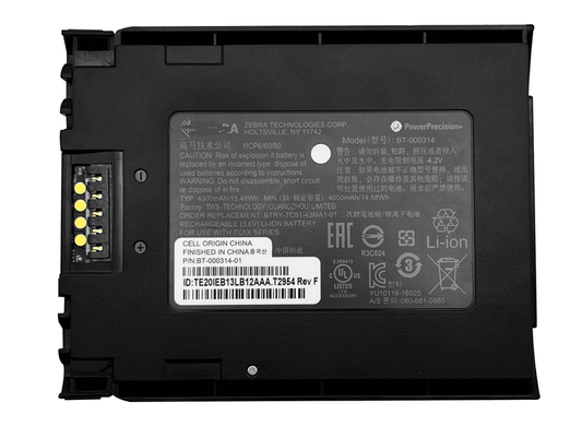 BT-000314 Battery for Zebra TC51 TC510 TC56 BTRY-TC51-43MA1-01 Barcode Data Collector