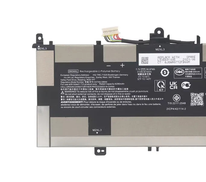 DK04XL Battery for Hp HSTNN-DB9W L93559-005 Chromebook x360 13c