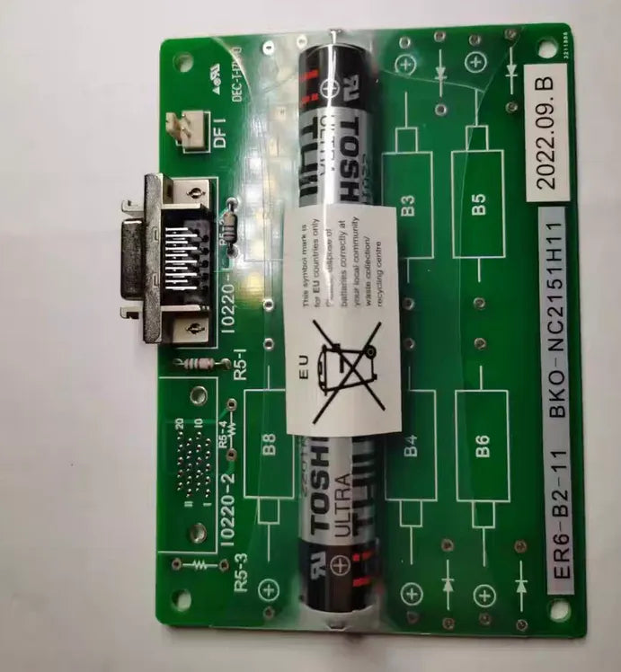 ER6-B2-11 Mitsubishi Encoder Backup Battery Pack 3.6V with PCB Connector BKO-NC2151H11