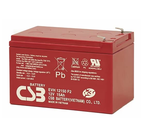 EVH12150F2 CSB Battery 12V 15Ah for Clinical Mobile DR Medical Devices EVH 12150 F2