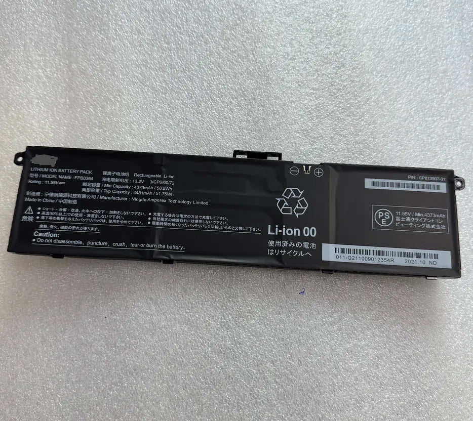 FUJITSU FPB0364 FPB0369 CP813907-01 CP813907-03 Laptop Battery