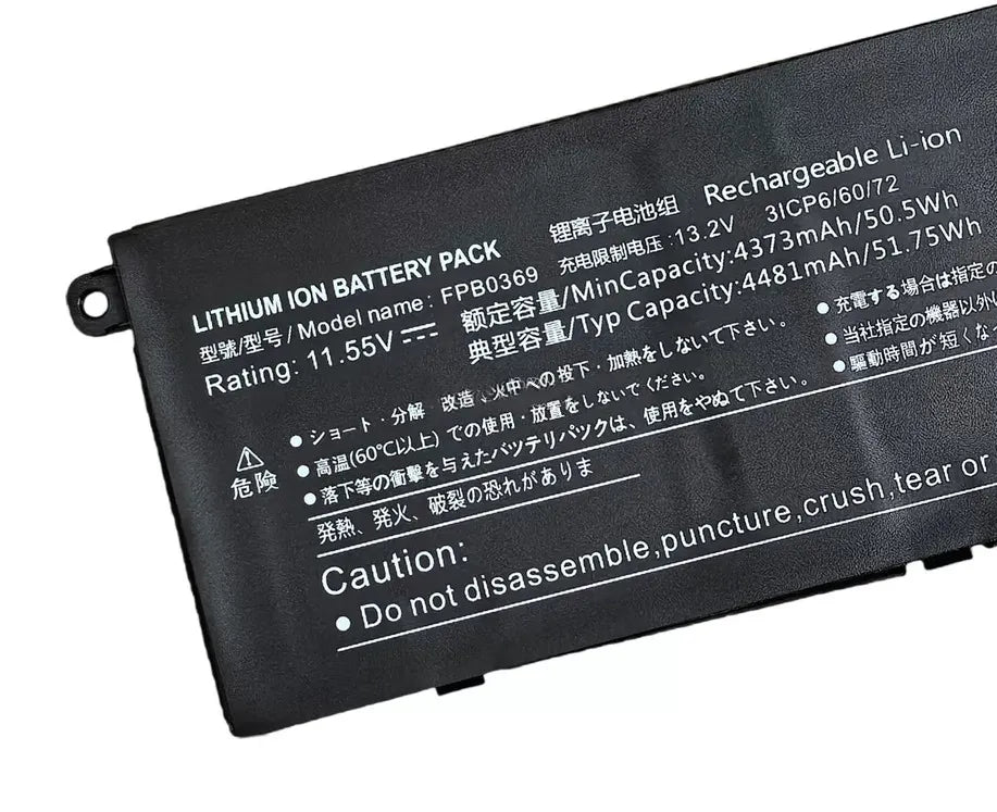 FUJITSU FPB0364 FPB0369 CP813907-01 CP813907-03 Laptop Battery