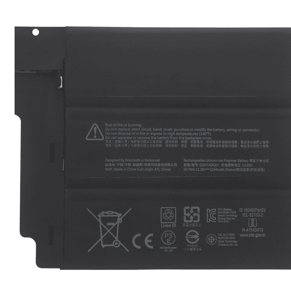 G3HTA062H Battery for Microsoft Surface Book 3 15 inch G3HTA063H