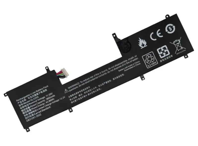 GLX255 Battery for Aierluy M15X HIPAA Dark Night T2 Z19 20201127 43.89Wh