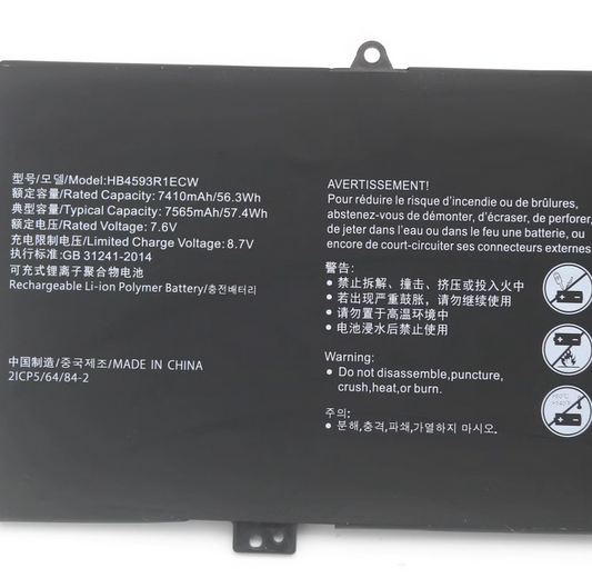 HB4593R1ECW Battery For HUAWEI MateBook X Pro Mach-W19 KLV-W19L - Store Shoppe