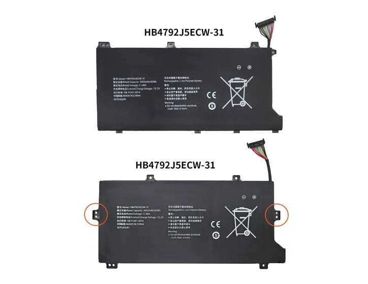 HB4792J5ECW-31 Battery For Honor MagicBookX BBR-WAI9 GDG-X BRN-F56 BRG-565