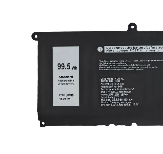 J8FK9 99.5Wh Li-ion Battery For Dell RWFFJ WPGCC XPS 16 9640