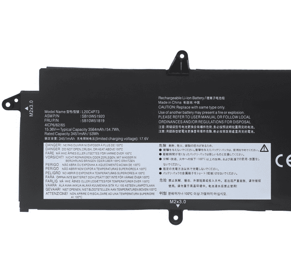 L20M4P73 Lenovo L20D4P73 L20L4P73 L20C4P73 ThinkPad X13 Gen 2/3 Battery