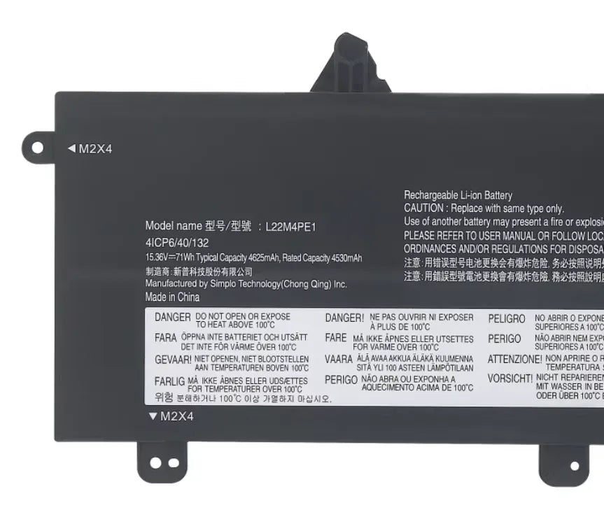 Batterie L22M4PE1 pour Lenovo ThinkBook 16 Gen 7 IML ARP L22D4PE1