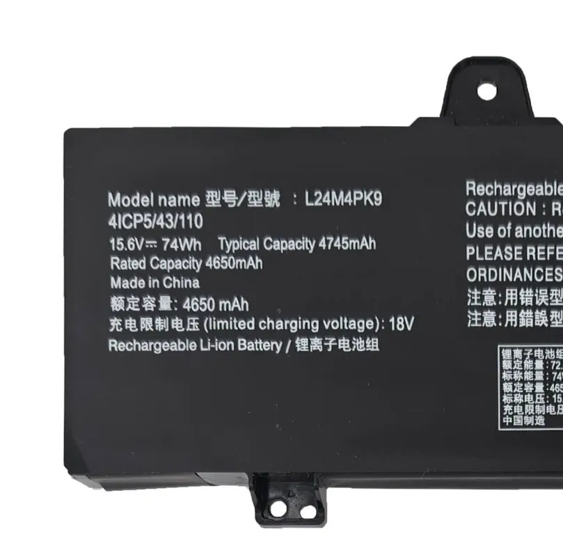 L24M4PK9 L24N4PK4 Battery for Lenovo Legion Go 8AHP2 / 8ASP2 Handheld Gaming Console