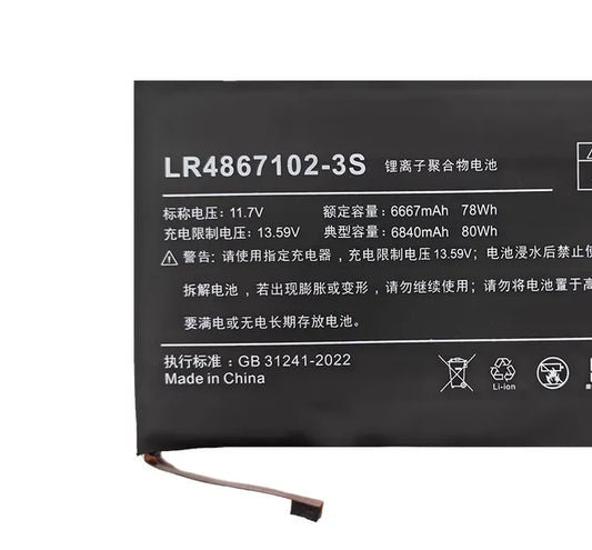 LR4867102-3S Replacement Battery for AOKZOE A1L A2 A1 PRO 6840mAh 80Wh