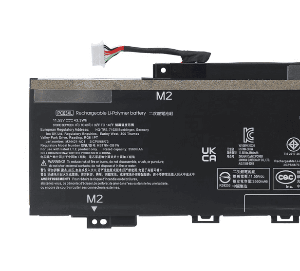 PC03XL Battery for Hp Pavilion Aero 13 ENVY X360 14-ES HSTNN-OB1W M24421-AC1