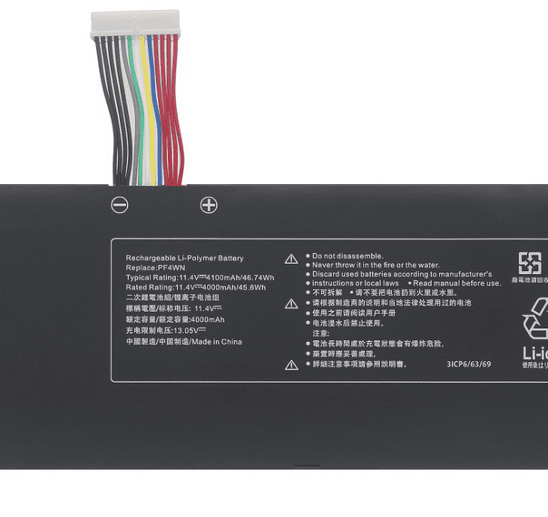 PF4WN Battery for Hasee U47T1 U47S2 HPFS01 HPFS02 PF4WN-03-17-3S1P-0