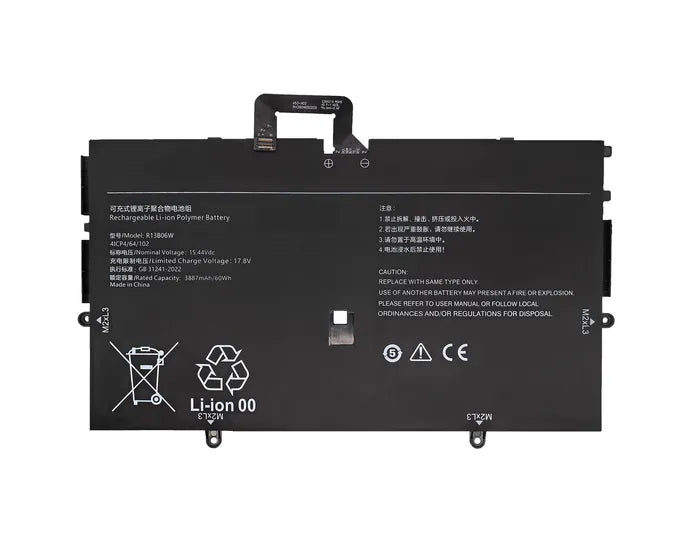 R13B06W Battery for Xiaomi Book Air13MIF2209-AG MIF2209-AB 60Wh