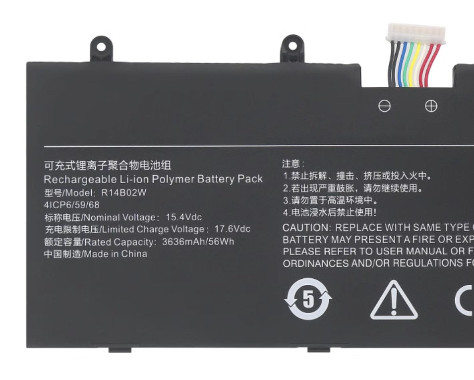 R14B02W Replacement Battery for XiaoMi NoteBook Pro RedmiBook Pro 14 - Store Shoppe