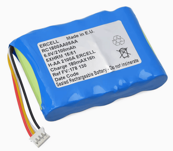 RC1800AA05AA Battery for Injectomat Agilia Fresenius Kabi 6V 2100mAh