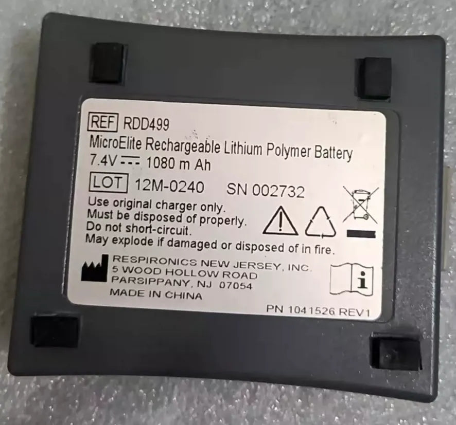 RDD499 MicroElite Rechargeable Battery For Siemens 12M-0240, SN 002732 1080mAh