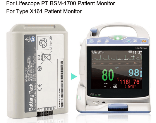 SB-170P Battery for Nihon Kohden Lifescope PT BSM-1700 Type X161 Patient Monitor