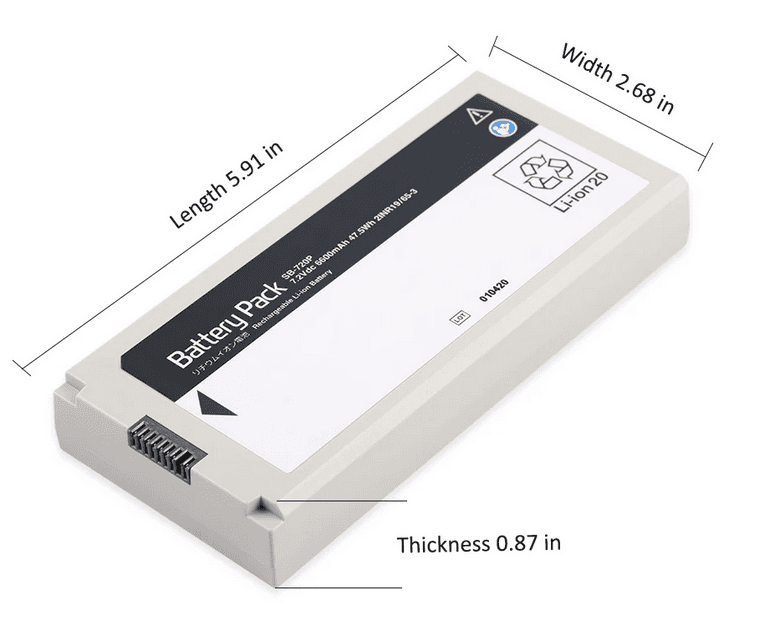 SB-720P Rechargeable Battery for Nihon Kohden Monitor Lifescope SVM-7200 6600mAh