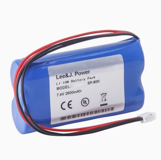 Battery for G-Care SP-800 Vital Signs Monitor BAK-18650C4*2 2600mAh