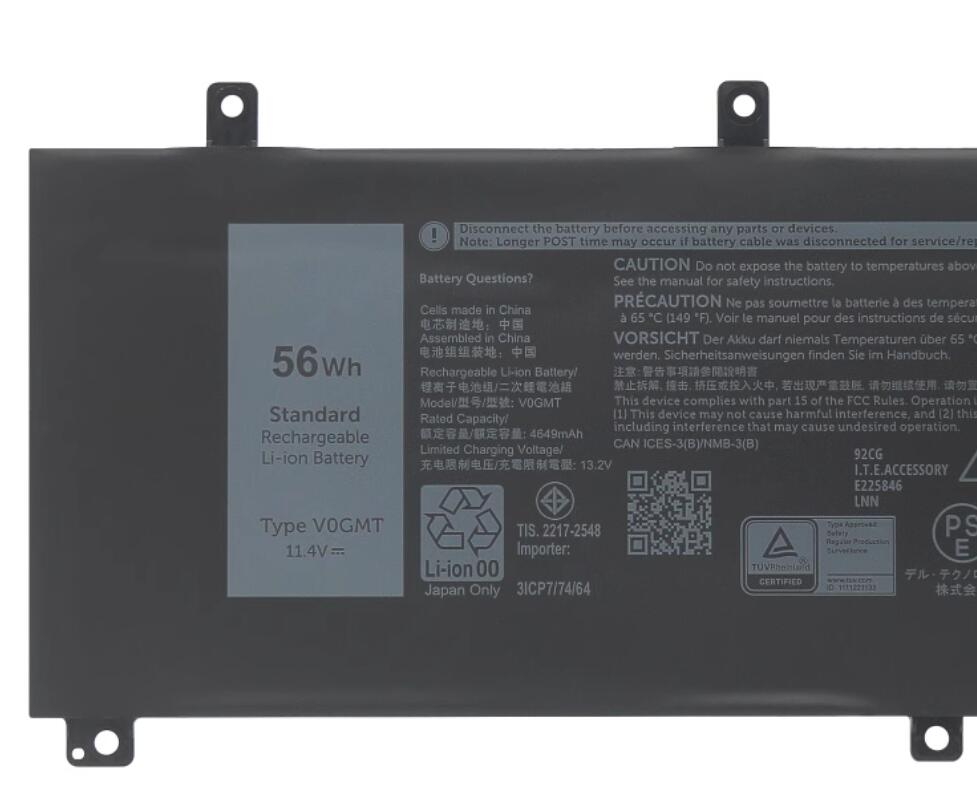 V0GMT Replacement Battery for Dell G7 17 7700 Vostro 15 7500 P46E NCC3D - Store Shoppe