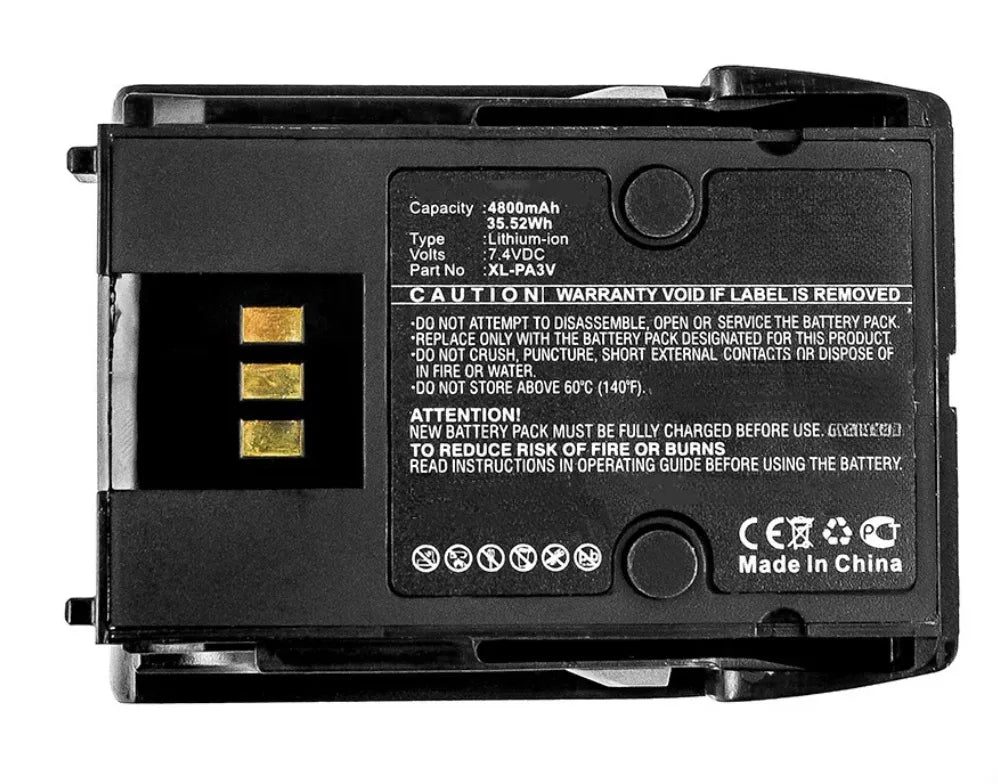 XL-PA3V Akku für Harris 14035-4010-04 XL-185P XL-185Pi XL-200P XL-200Pi