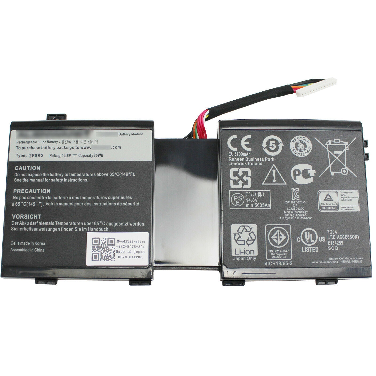 2F8K3 KJ2PX Battery for Dell Alienware 17 18 18x M17X R5 M18X - Store Shoppe