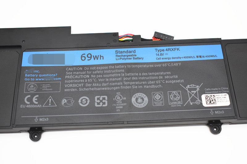 8-Cell 69Wh Battery For Dell XPS 14 L421X – 14.8V Li-Polymer, Replaces 4RXFX FFK56 C1JKH