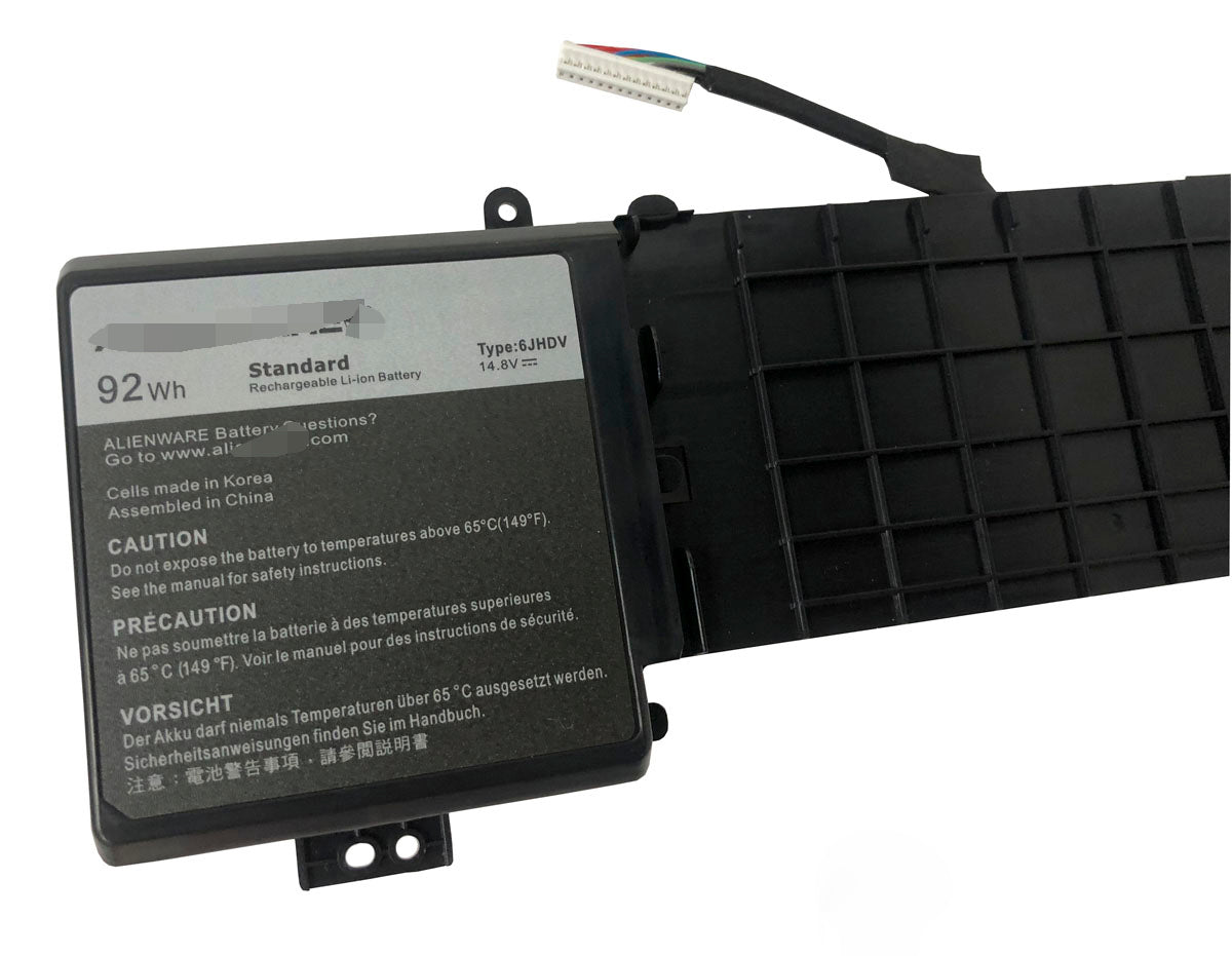 6JHDV 92Wh Battery for Dell Alienware 17 R2 17 R3 6JHCY 5046J - Store Shoppe