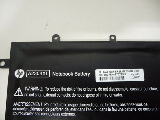 Hp A2304XL HSTNN-LB5R 738392-005 14-Q 14-Q010NR 14-Q020NR 51Wh Battery - Store Shoppe