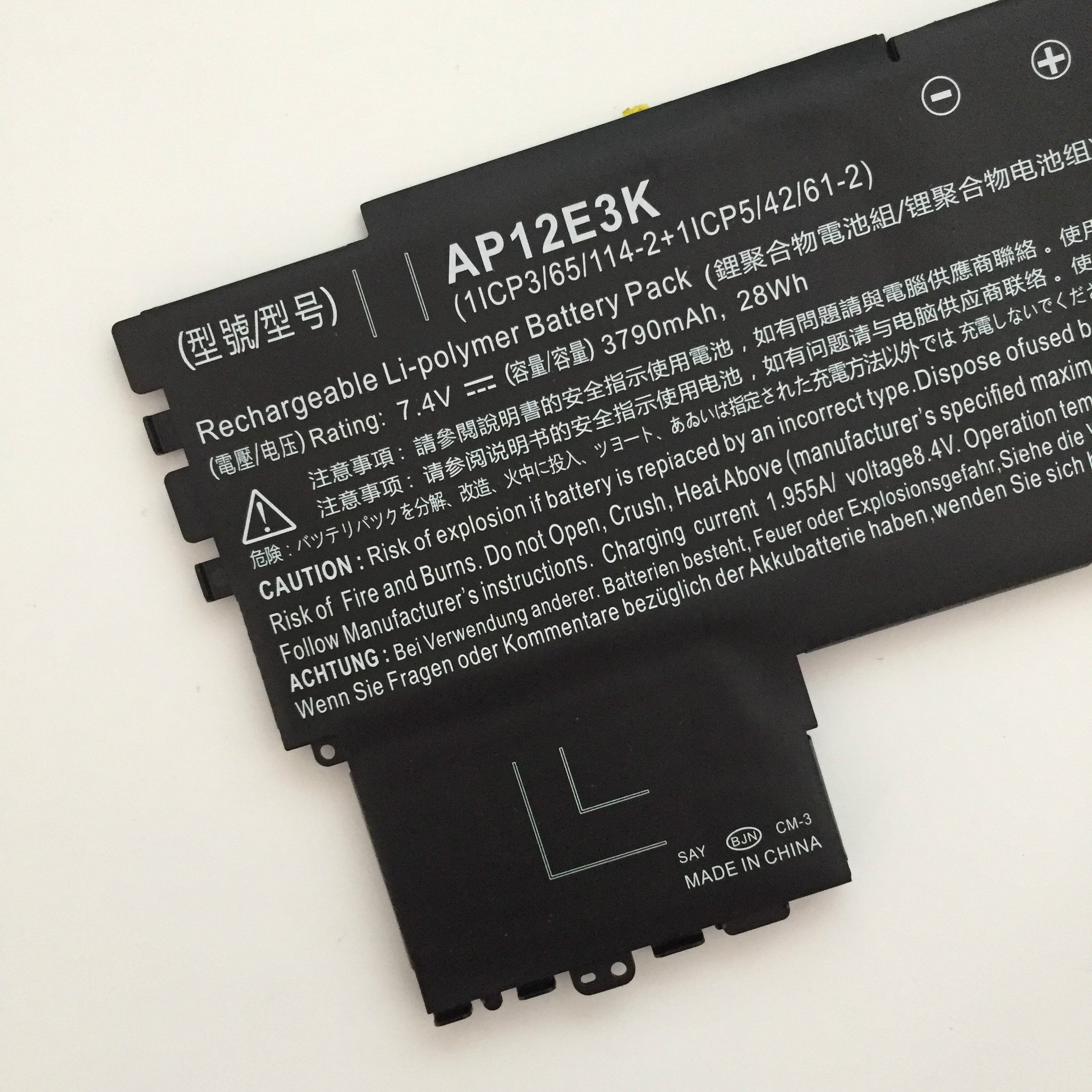 AP12E3K Battery For Acer Aspire S7 S7-191 Ultrabook Series 7.4V 28Wh - Store Shoppe