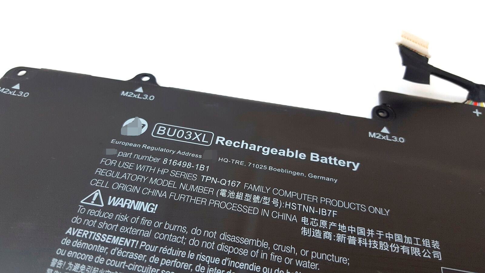 Hp Chromebook 14 G4 BU03XL HSTNN-IB7F 816498-1B1 37.3Wh Battery - Store Shoppe