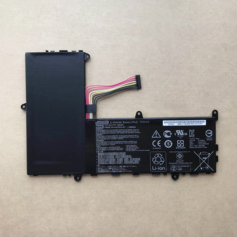 K KYUER Laptop Akku Für ASUS EeeBook X205TA / F205TA Serie – 38Wh, 7.6V, Kompatibel Mit C21N1414